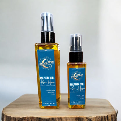 Organic Plant Based Beard Oil - River Hippie - 2 & 4 ounces