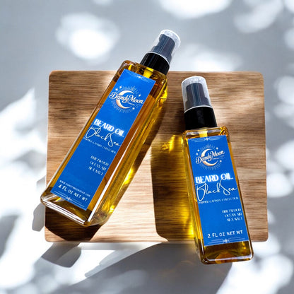 Organic Plant Based Beard Oil - Black Sea - 2 & 4 ounces