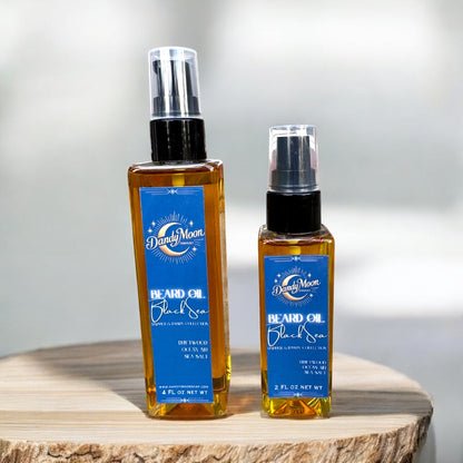Organic Plant Based Beard Oil - Black Sea - 2 & 4 ounces